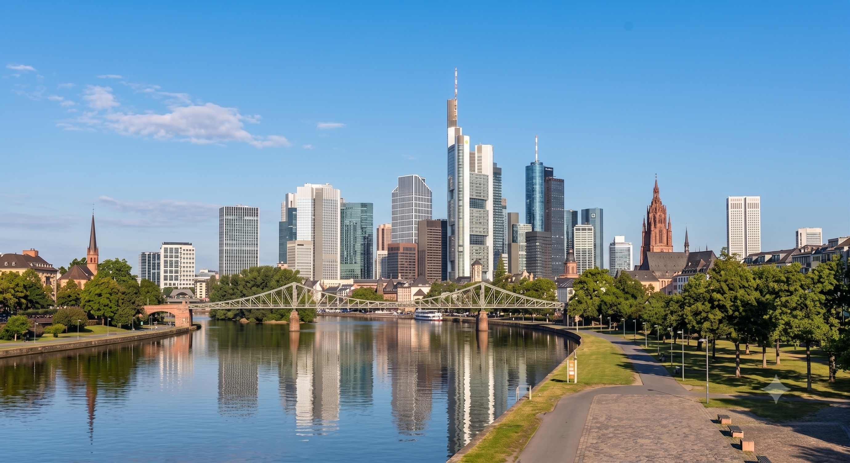 Biertasting Frankfurt – Skyline bei Tag